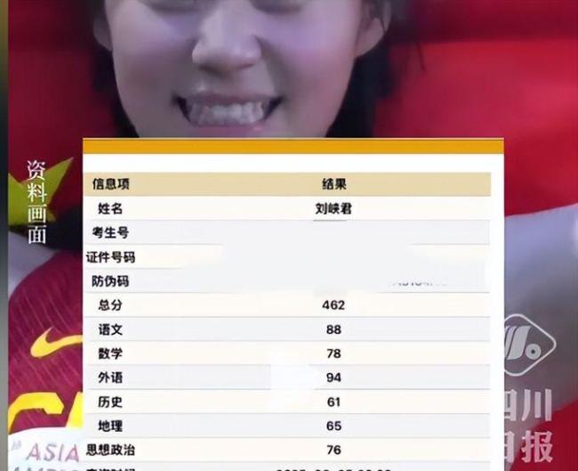 女生高考462分超北大录取分150多 国家级短跑选手的双丰收