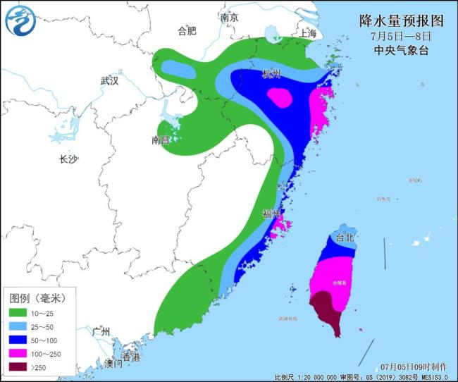 台风“丹娜丝”或在闽浙沿海登陆 东南沿海迎强风雨