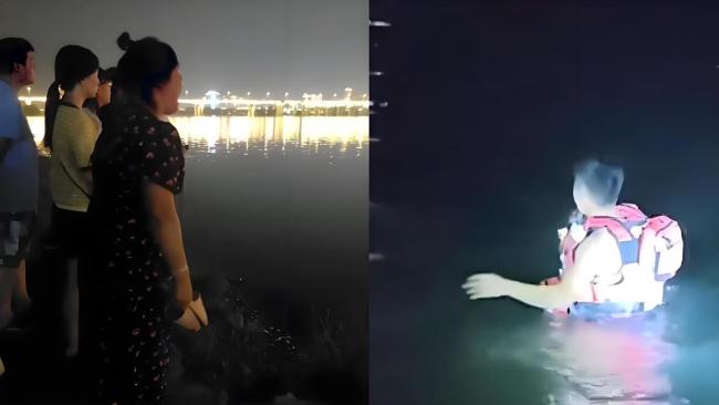 孩子夜游嘉陵江失踪妈妈急哭