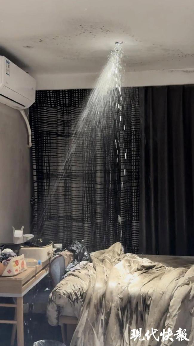 女子住如家酒店遇水管爆裂