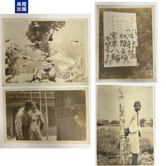 侵华日军站在尸体旁炫耀，清晰记录日军种种暴行