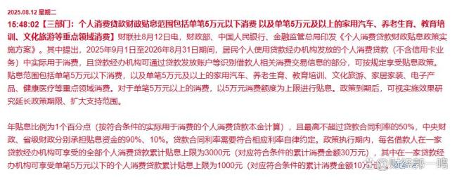 消费贷补贴如何激发消费与股市活力