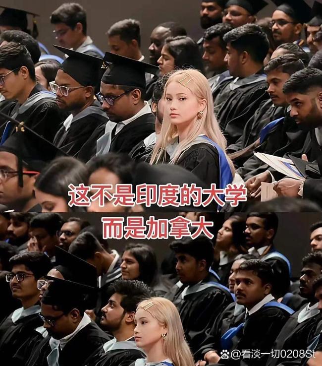 华裔女生参加毕业典礼被印度人包围了！