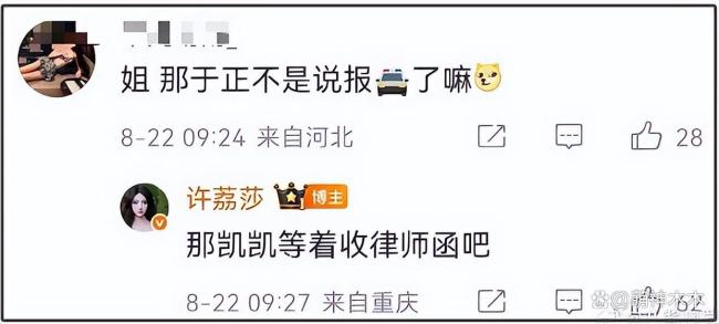 许荔莎称我和于正确实没在一起 于正后院失火风波不断