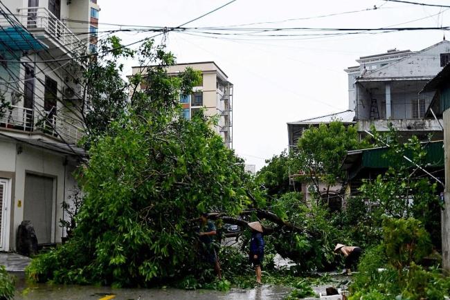 台风剑鱼致越南多地电力中断