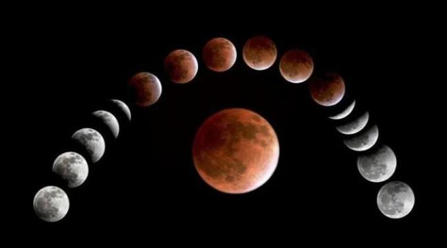 罕见血月要来了 夜空将上演壮观天象