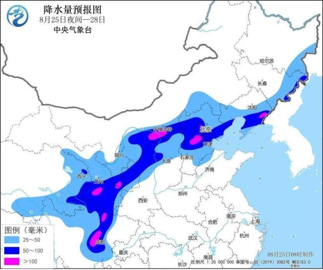 四川甘肃南部及辽宁等地降雨较强