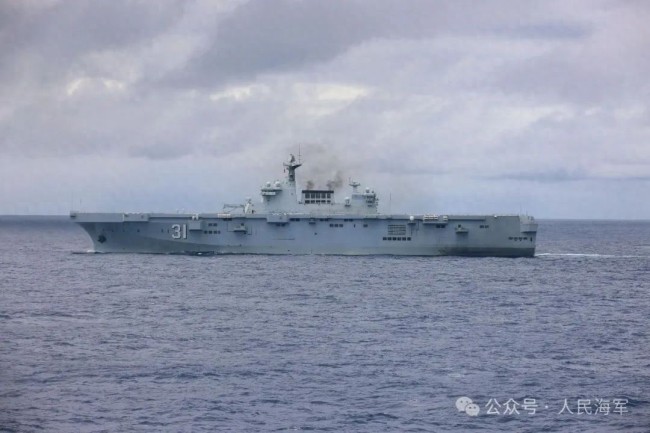 海南舰训练画面满满大片感！
