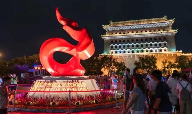 北京全市喷泉开启 节日景观全面点亮
