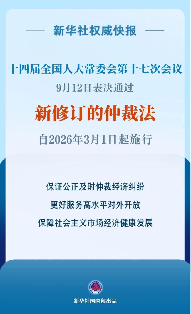 仲裁法完成修订