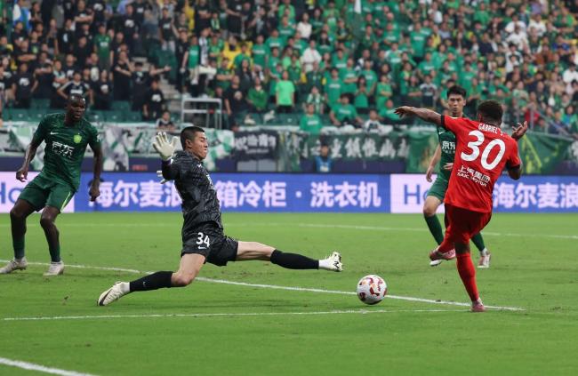 中超-国安0-0海港：塞蒂恩帅位保卫战，张玉宁替补待命 国安主场憾负海港