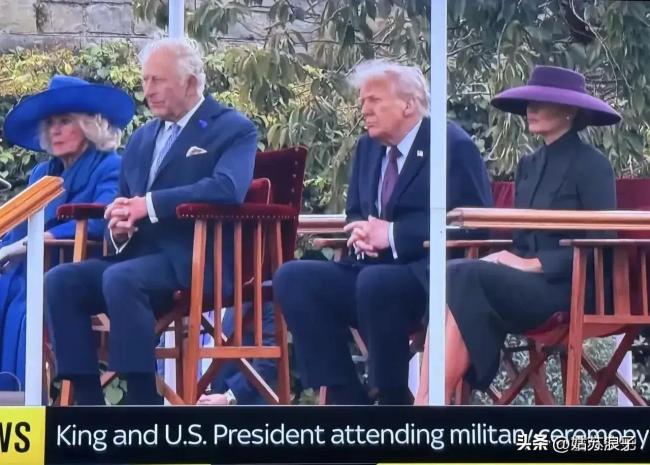 尷尬！英國皇家馬在特朗普面前排便