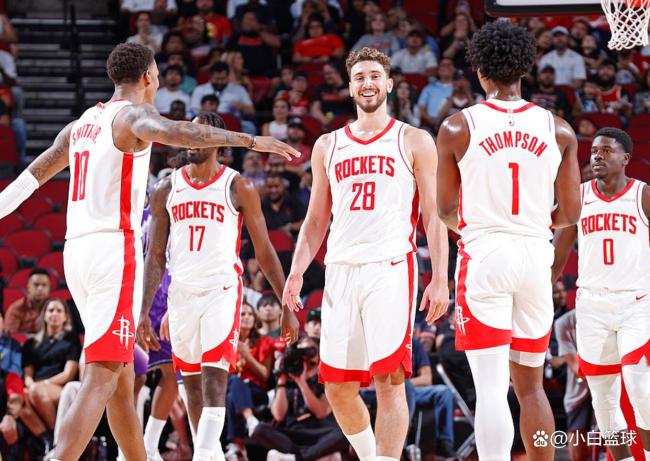 NBA季前赛：杜兰特首秀20分火箭轻取爵士 申京13 13引七人上双 火箭多点开花