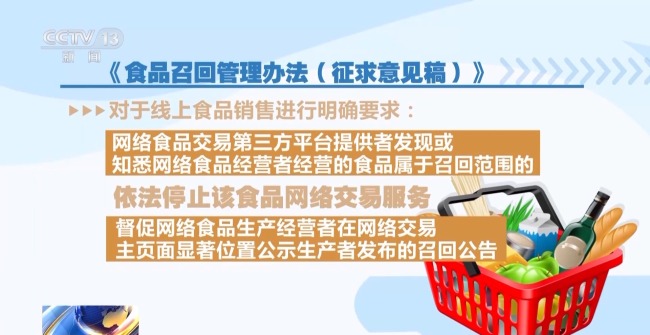 《<strong>食品召回管理办法</strong>》正公开征求意见