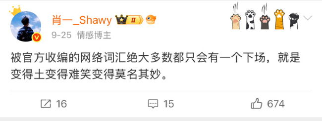 被收编的网罗词汇变得土变得难笑