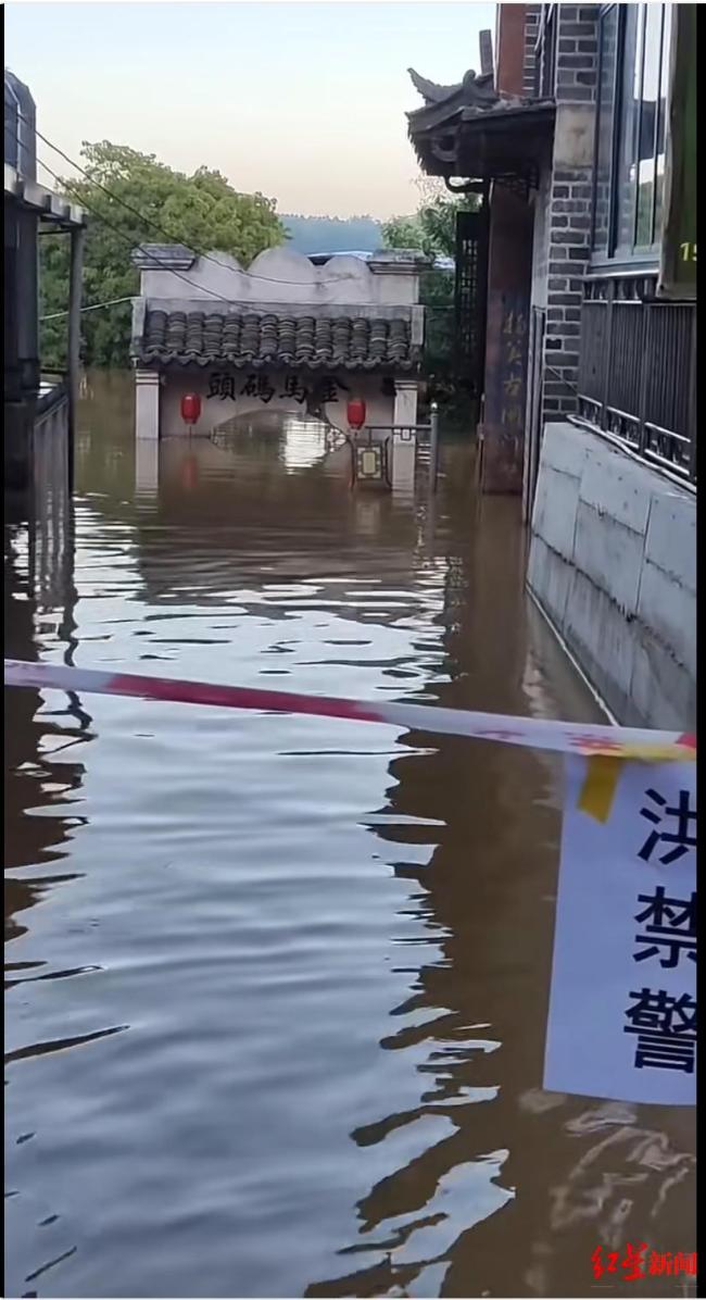 南宁扬美古镇遇洪水被淹 当地回应
