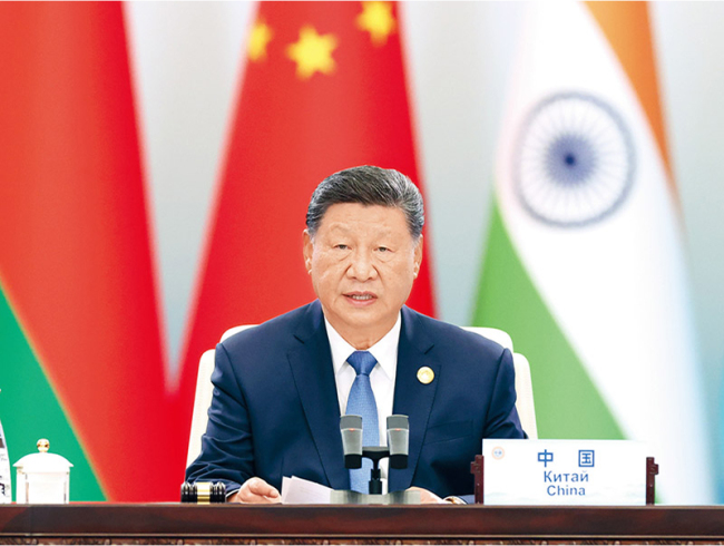 推動(dòng)落實(shí)全球發(fā)展倡議、全球安全倡議、全球文明倡議、全球治理倡議