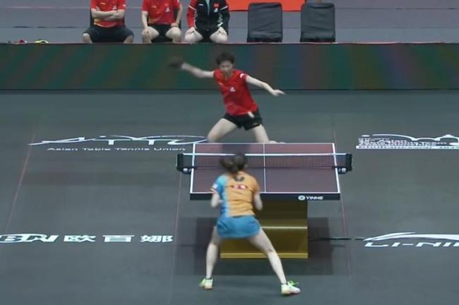 国乒女团3-0日本夺亚锦赛冠军