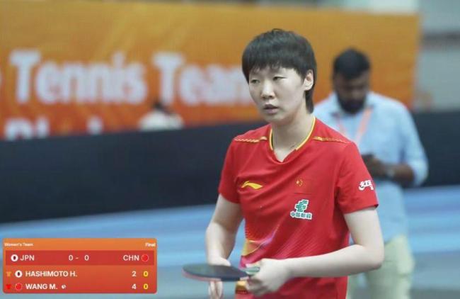 3-1！王曼昱逆转日本削球手