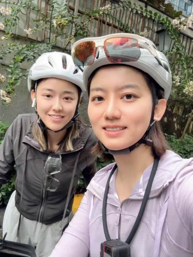 两名95后女生从成都骑行2千公里来杭!