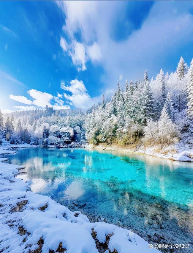 雪后九寨沟美成了童话世界 初雪妆点人间仙境