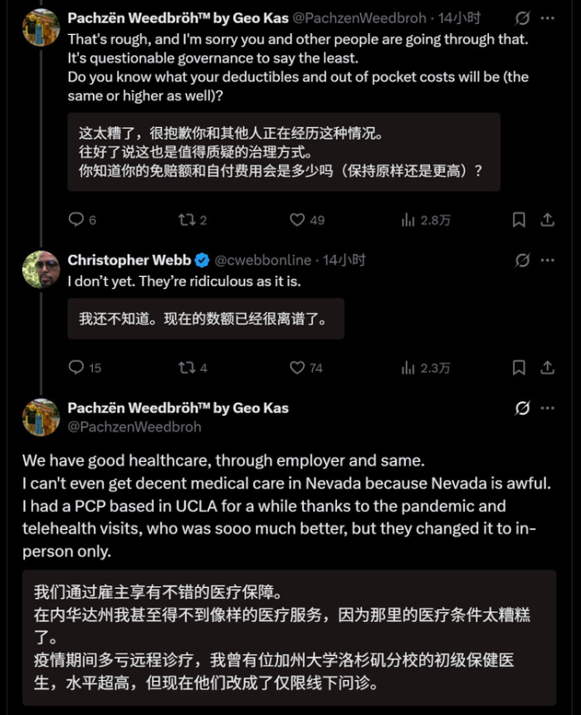 美国医保费用 民众负担沉重