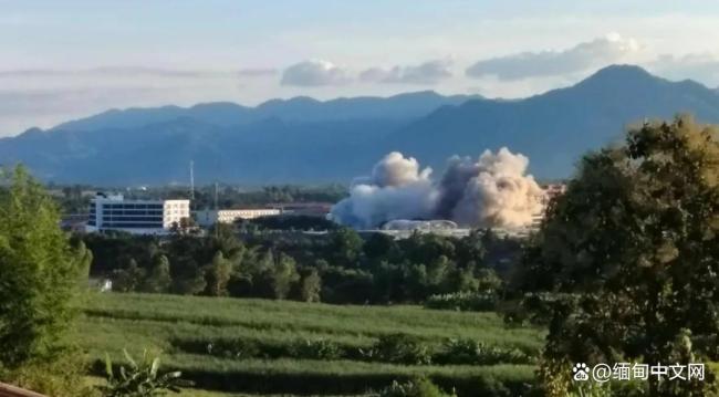 缅甸军方连续四天爆破KK电诈园区 炸弹碎片落入邻国