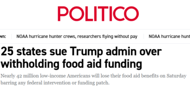 美政府停摆仍在持续