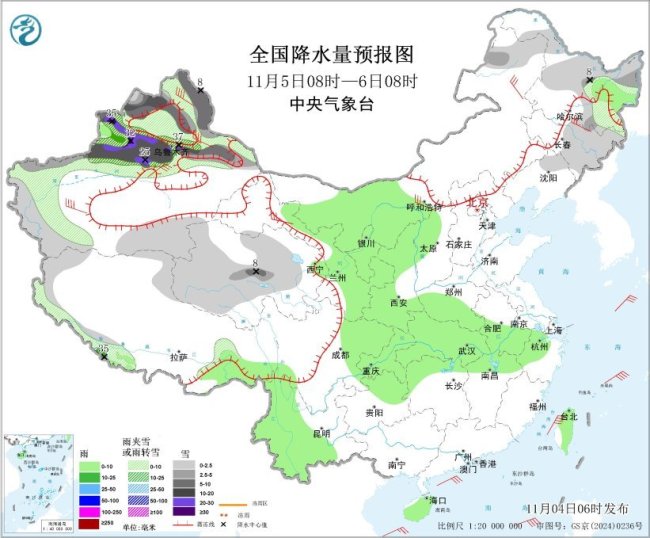 中央气象台:较强冷空气将影响我国大部地区