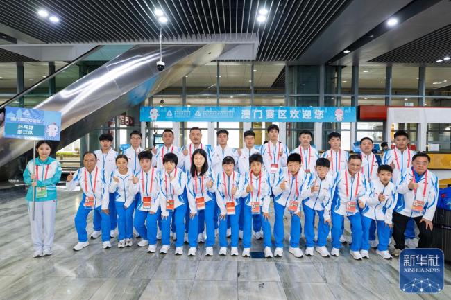 十五運會河北乒乓球隊大合影 齊聚澳門共赴盛會
