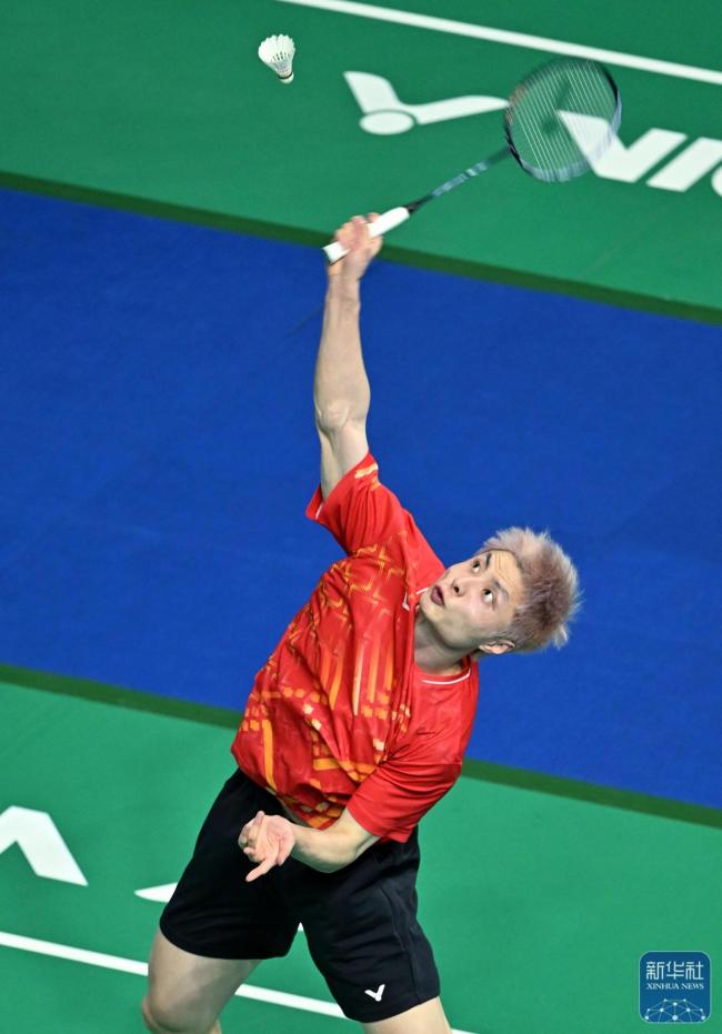 羽毛球男团小组赛江苏胜湖北 石宇奇领衔全胜