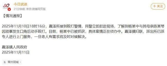 儿子殴打老母亲简直禽兽不如 视频引发网友谴责