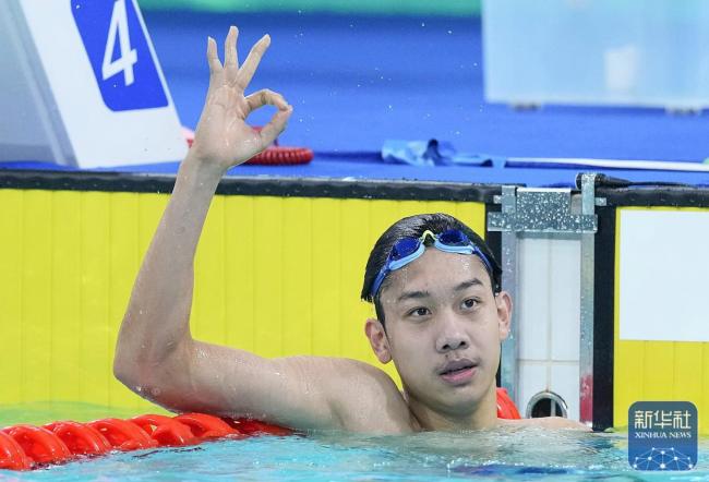 男子800米自由泳张展硕夺金 山东选手闪耀全运会