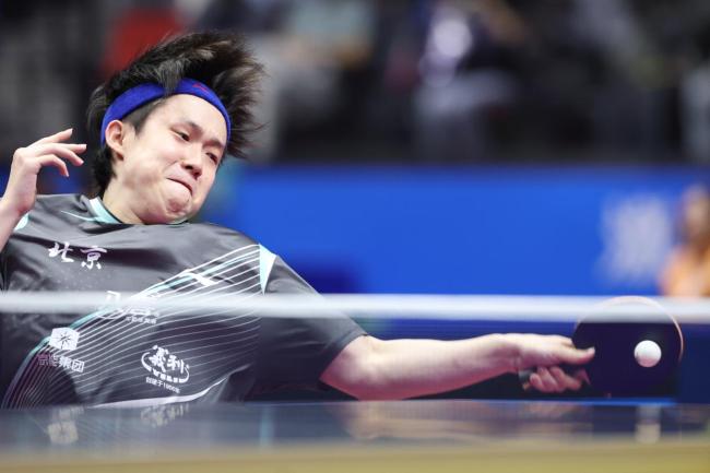 全运会乒乓球男团北京队3-0江苏队 王楚钦马龙立功