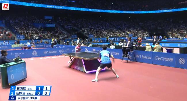 黑龙江队晋级全运会乒乓球女团半决赛 王曼昱率队胜江苏