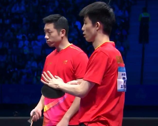 马龙黄友政3比1许昕周恺 北京组合成功复仇