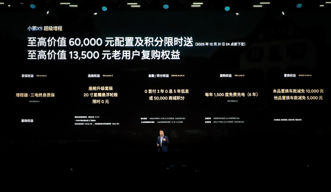 小鹏X9超级增程上市 1602km超长续航重新定义家庭出行