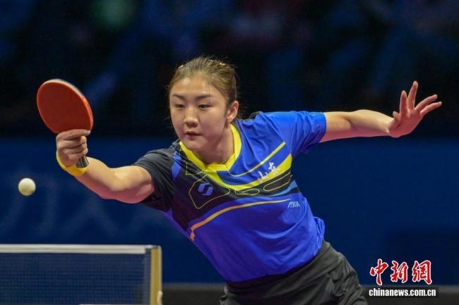 图片回顾全运会乒乓球精彩瞬间