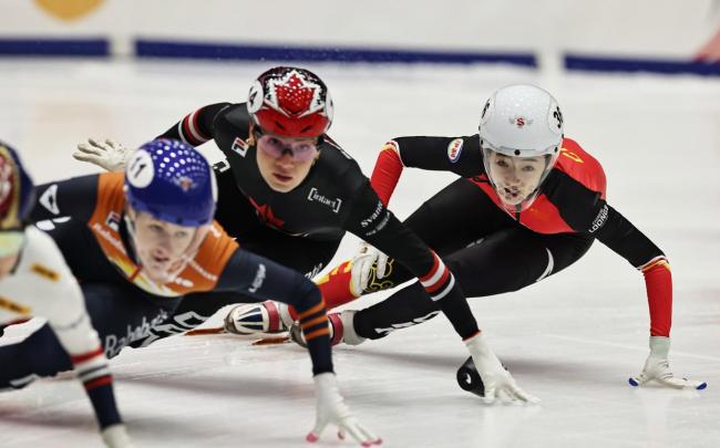 短道速滑 中國隊獲第四名