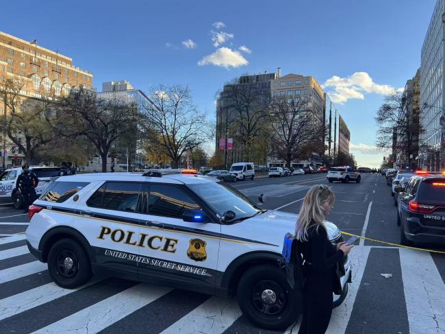 两名美国军人在白宫附近遭枪击 白宫进入封锁状态