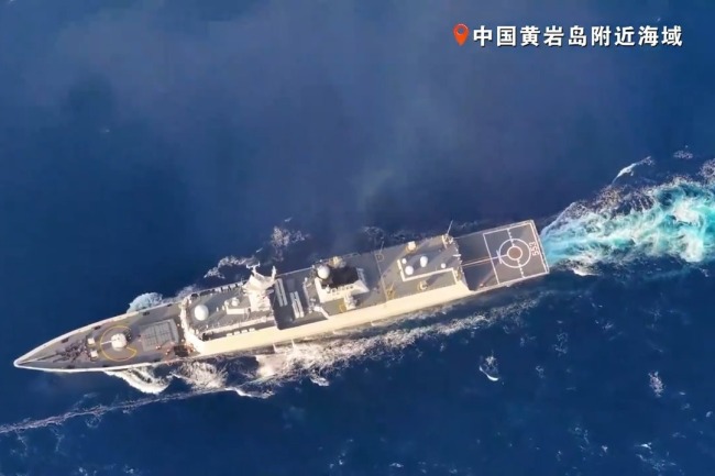 南部戰區位中國黃岩島領海及周邊區域組織戰備警巡