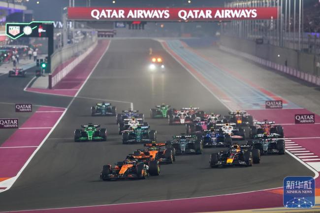 F1卡塔尔大奖赛 维斯塔潘夺冠庆典