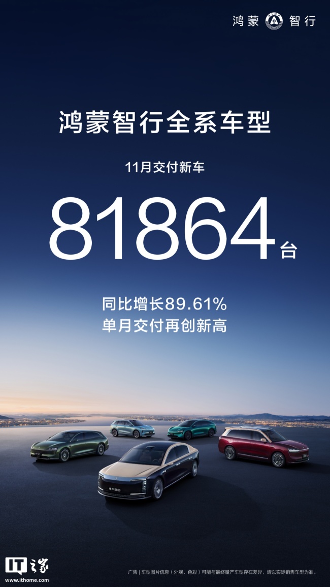 享界11月交付6000台