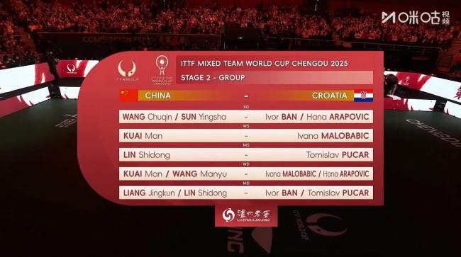王楚钦回应混双战胜克罗地亚
