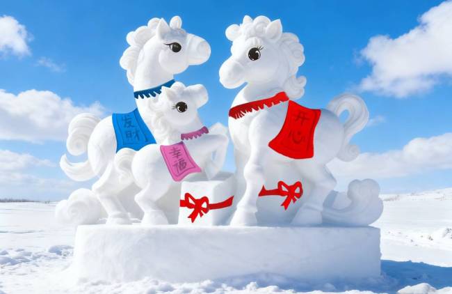 哈爾濱超級冰滑梯已建成9條滑道 創(chuàng)新設(shè)計引期待