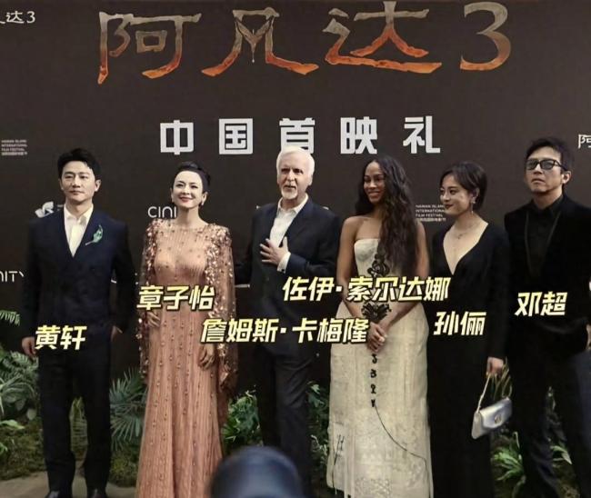 鄧超孫儷攜手出席《阿凡達3》首映禮