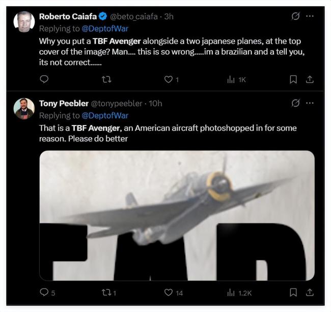 美國防部發(fā)文永遠不會忘記 忽略歷史細節(jié)引發(fā)爭議