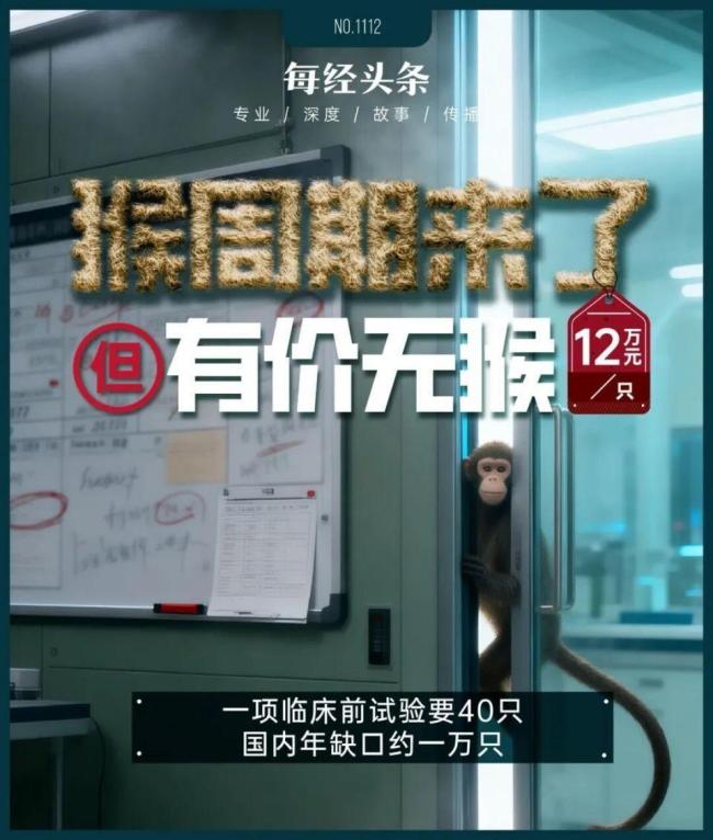 養(yǎng)殖場稱明年實驗猴或?qū)?5萬一只 創(chuàng)新藥研發(fā)推高需求