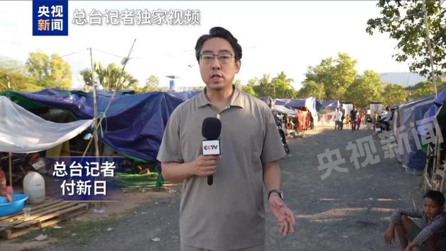 柬埔寨边境地区避难民众期盼冲突结束