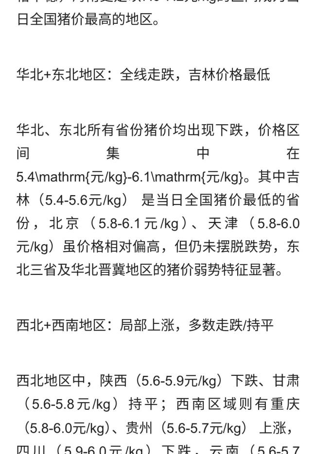 生猪价格涨跌互现,今日猪价下跌扩大